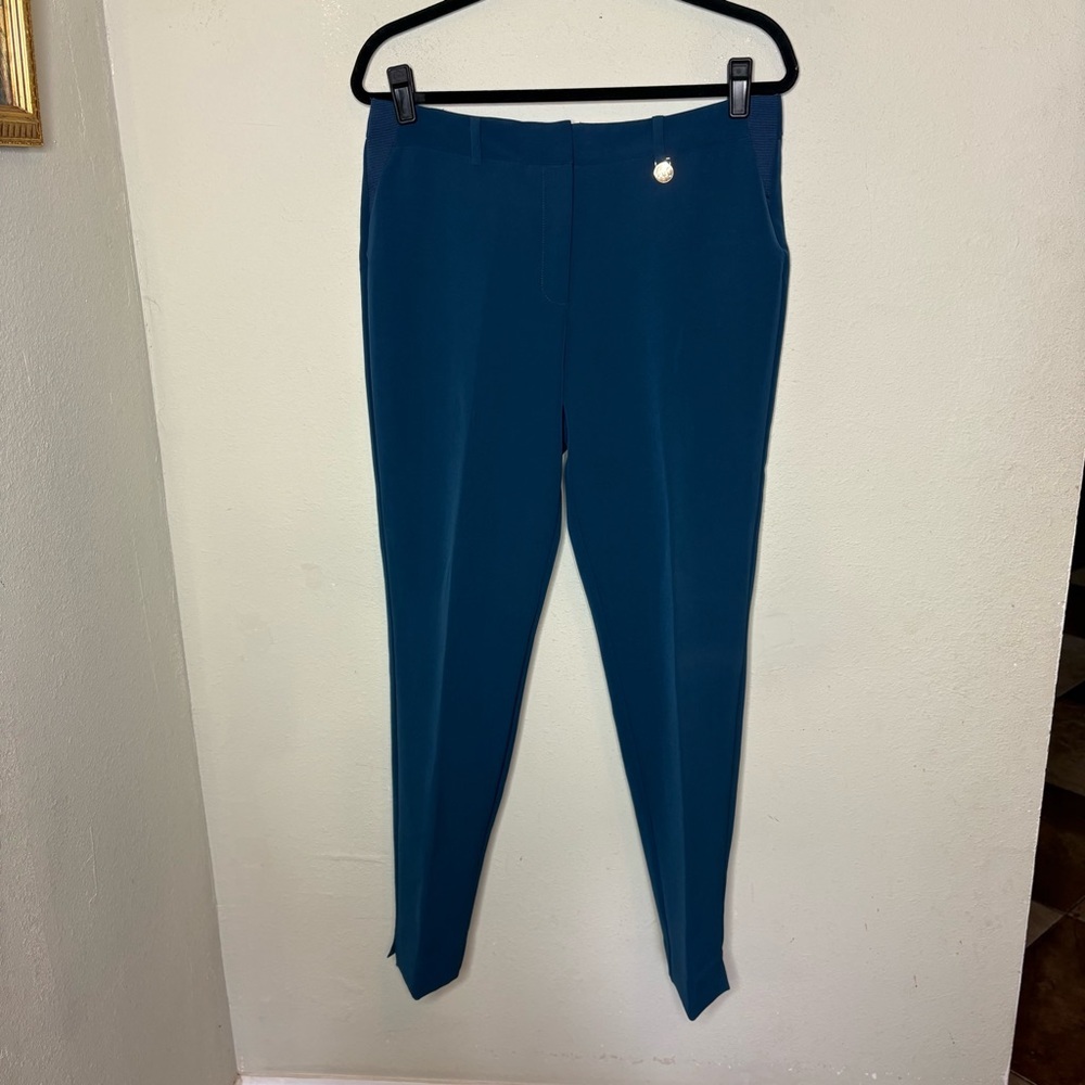 Anne Klein Teal or Peacock Blue Slacks Size 8